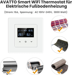 MIYOUKE Smart WiFi termostat za talno gretje 55×55mm