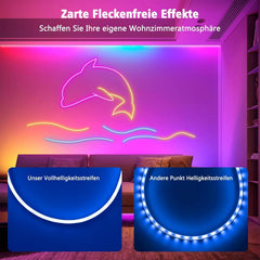 ZAIYW RGB IC neonski LED trak z aplikacijo - 5 m