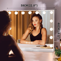 HANSONG Hollywood Ogledalo z Osvetlitvijo, LED Make-Up Ogledalo z USB Priključkom