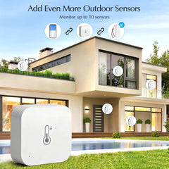 5x CHATTHEN Wi-Fi senzor temperature in vlage z bazno postajo