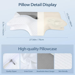 Ortopedski vzglavnik iz spominske pene – za podporo vratu in hrbtenice