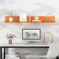 LOFTPLUS akrilna lebdeča stenska polica brez vrtanja - komplet 2 kos