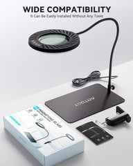 Povečevalno steklo z lučko in stojalom - 10-kratna povečava