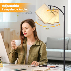 PREEOTTI stoječa LED svetilka z nastavljivim senčnikom in 3 barvnimi temperaturami