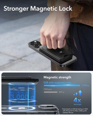 Denarnica za Magsafe s sledilnikom Find My za iPhone 16/15/14/13/12 - Črna