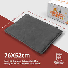MORA PETS samogrelna odeja za mačke in pse 76 × 52 cm