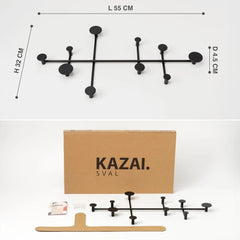 KAZAI kovinski stenski obešalnik