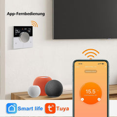 KETOTEK Pametni Wi-Fi termostat za električno talno gretje, 16 A