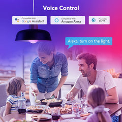 Večbarvna pametna WiFi LED žarnica z upravljanje preko aplikacije - set 2 kosov