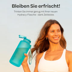 HYDRACY Steklenica Za Vodo Z Vložkom Za Sadje In Časovnim Oznakami - 2 L