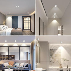 KYOTECH LED stropni nadgradni reflektorji IP44, 6 W, 3000 K - 4 kosi