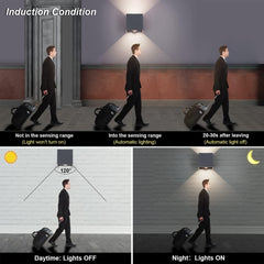 KLIGHTEN 12 W LED zunanja svetilka s senzorjem gibanja in mraka