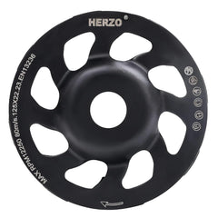 HERZO 125×22,2mm diamantna brusilna plošča za kotni brusilnik