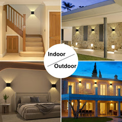 CHANGM 7 W LED stenska svetilka z nastavljivim snopom svetlobe - komplet 2 kosov