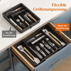 LIFEWIT raztegljiv organizator za kuhinjski predal (30–50 cm)