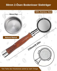 KOFIKOFI brezdna ročka za espresso 58 mm