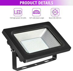 LITAKE 30 W komplet 2 UV LED reflektorjev v vijoličnem tonu za zabave