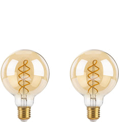 FLSNT zatemnilne LED vintage žarnice G95 - komplet 2 kosa