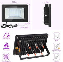 LITAKE 30 W komplet 2 UV LED reflektorjev v vijoličnem tonu za zabave