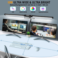 ICARE LED namizna svetilka z dvojno glavo - 62 cm