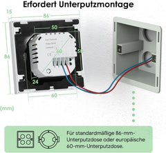 BEOK Programabilni Termostat za Talno Ogrevanje na Vodo 230 V 3A
