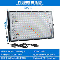 2x ELEGANTED LED RGB zunanji reflektor 150W