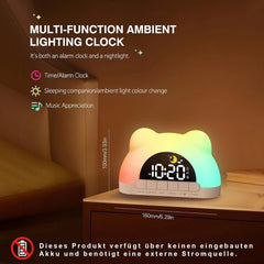 BEAUTIEBEAM otroška digitalna budilka z RGB lučko