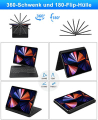 Osvetljena tipkovnica Magic Keyboard za iPad Pro 12.9 (3.–6. generacija), z lebdečim stojalom in sledilno ploščico