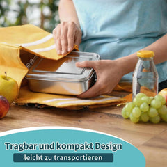 JOYFAIR inox bento posoda s 3 predelki 2400 ml