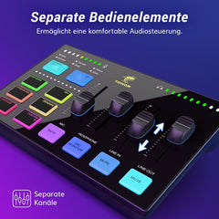 TONOR TX310 avdio mešalnik za streaming in podcast