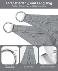 LOVE STORY vodoodporno trikotno senčno jadro – 4 × 4 × 4 m