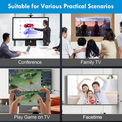 LULAVEN HDMI kabel za iPhone na TV, projektor ali monitor, 4 m, srebrn