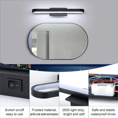 LIGHTESS 40 cm LED kopalniška svetilka za ogledalo