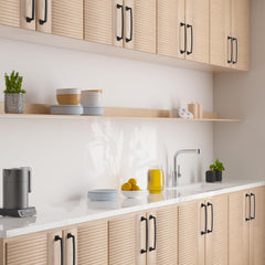 10x FURNIWARE 160 mm črni ročaji za omarice