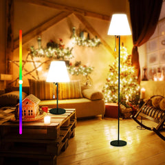 LIXADA zunanja RBG vodoodporna solarna stoječa svetilka