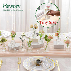 HEWORY set 38 mini steklenih vaz za dekoracijo