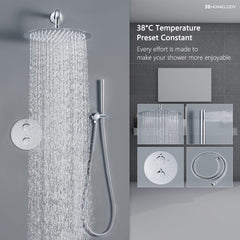 HOMELODY vgradni termostatski tuš sistem z dežno prho