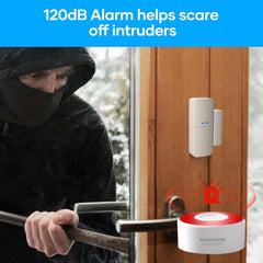 AGSHOME brezžični pametni WiFi alarmni sistem za dom - 8-delni komplet
