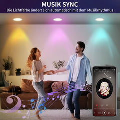 DUSKTEC vgradni pametni RGBW LED reflektorji - komplet 4 kosov