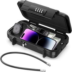 DIYIFE vodoodporen varnostni sef s 4-mestno kombinacijo in jekleno vrvjo