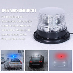 DINFU LED opozorilna svetilka z magnetom 8 barv