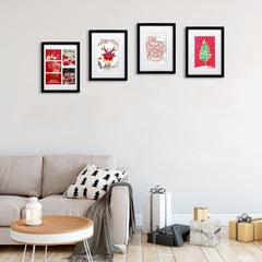 EGOFINE set 4 lesenih okvirjev za slike A4 z akrilnim steklom