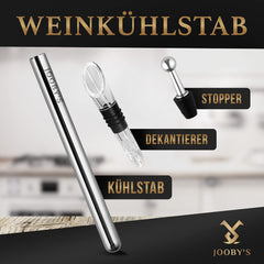 JOOBY’S paličica za hlajenje vina z izlivnikom - komplet 3-delni