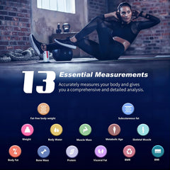 Pametna osebna tehtnica z merjenjem telesne maščobe in mišične mase - do 180 kg