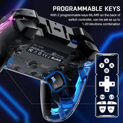 HASACOOL brezžični igralni kontroler za Nintendo Switch/OLED/Lite, PC, Android in iOS