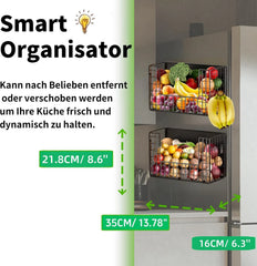 OMISHINE magnetni kuhinjski organizator z 2 policama