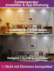 4x iLC 90 mm RGBW LED vgradni reflektor
