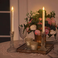 Komplet 6 LED stožčastih sveč z daljinskim upravljalnikom