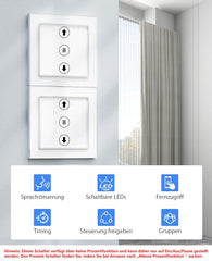 ALLEVOI pametna stikala za rolete WiFi z LED osvetlitvijo