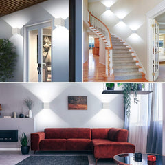 LEDMO LED stenska svetilka z nastavljivim svetlobnim kotom - komplet 3 kosov